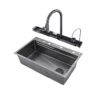 Deao Tiktok Popular Large Single Slot Multifunction Sink Anti-Scratch LED Digital Display Waterfall Kitchen Sink With Cup Washer – Image 4